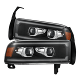 AlphaRex LUXX-Series LED Headlights for Ram 1500 / Ram 2500/3500 - Black