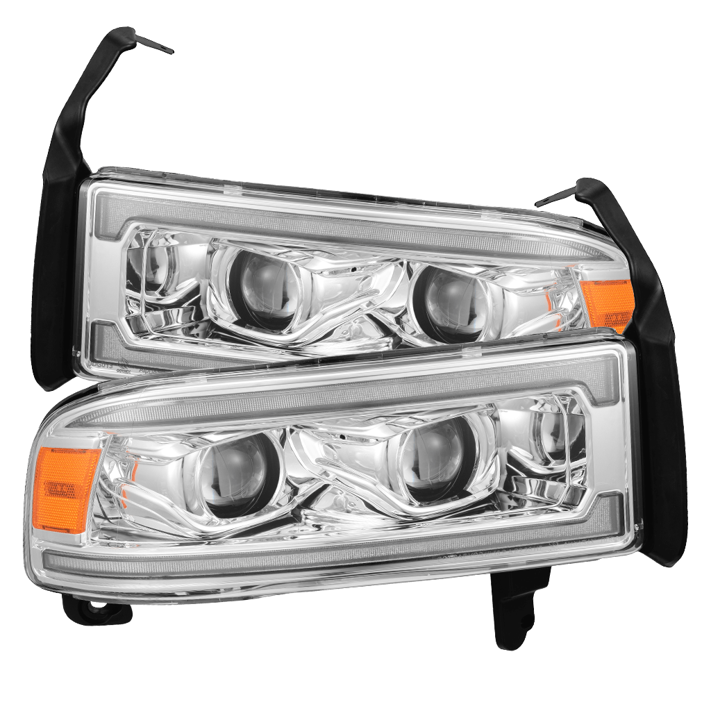 AlphaRex LUXX-Series LED Headlights for Ram 1500 / Ram 2500/3500 - Chrome