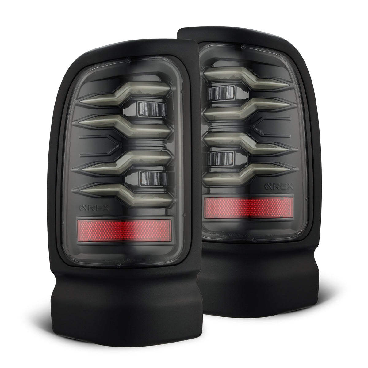 AlphaRex LUXX-Series LED Tail Lights for Ram 1500 / Ram 2500/3500 - Alpha-Black