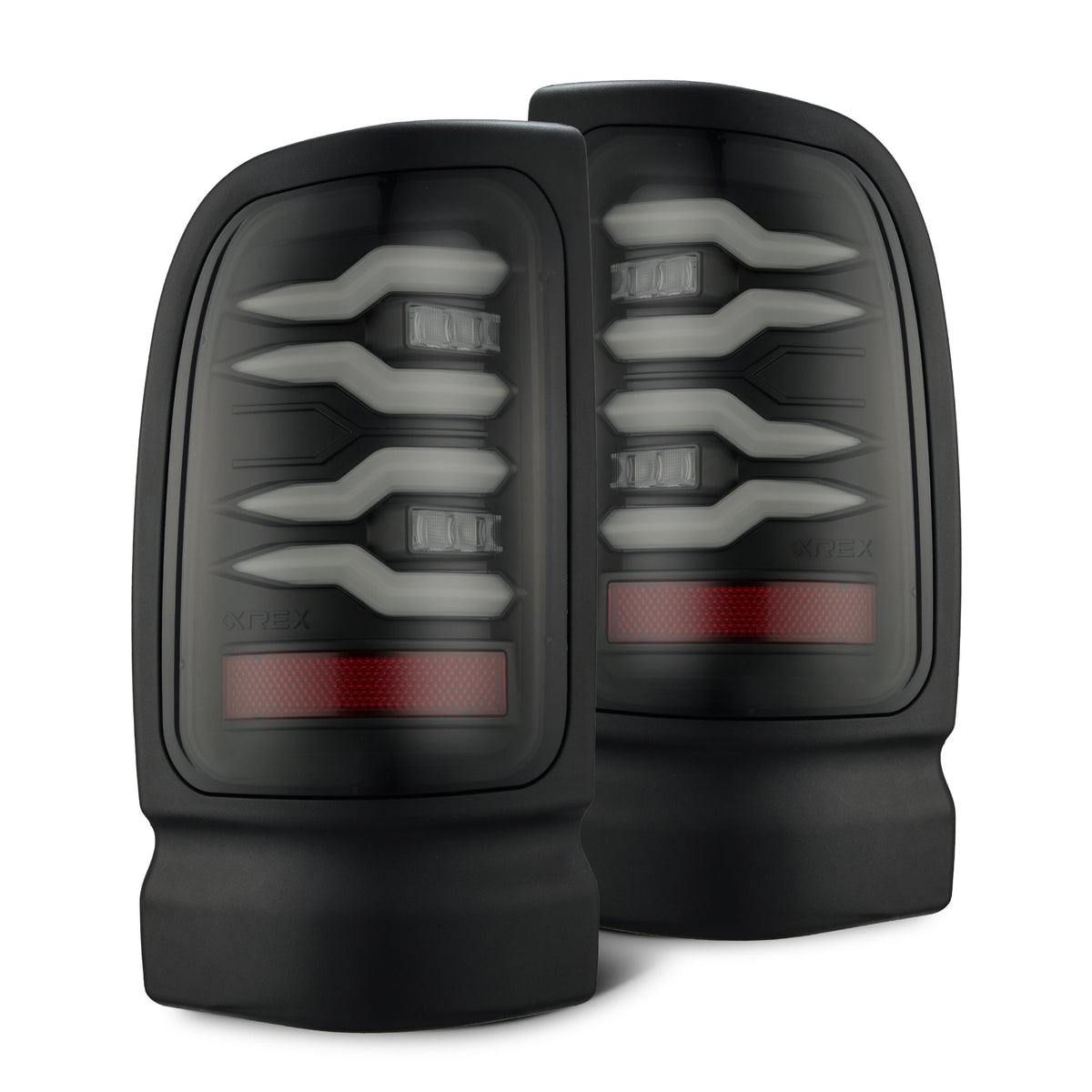 AlphaRex LUXX-Series LED Tail Lights for Ram 1500 / Ram 2500/3500 - Black Smoke
