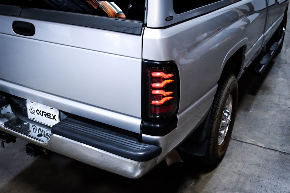 AlphaRex LUXX-Series LED Tail Lights for Ram 1500 / Ram 2500/3500 - Black Smoke