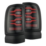 AlphaRex LUXX-Series LED Tail Lights for Ram 1500 / Ram 2500/3500 - Black Red