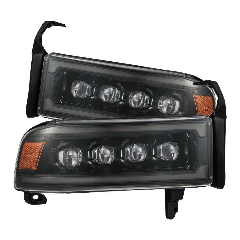AlphaRex NOVA-Series LED Headlights for Ram 1500 / Ram 2500/3500 - Alpha-Black