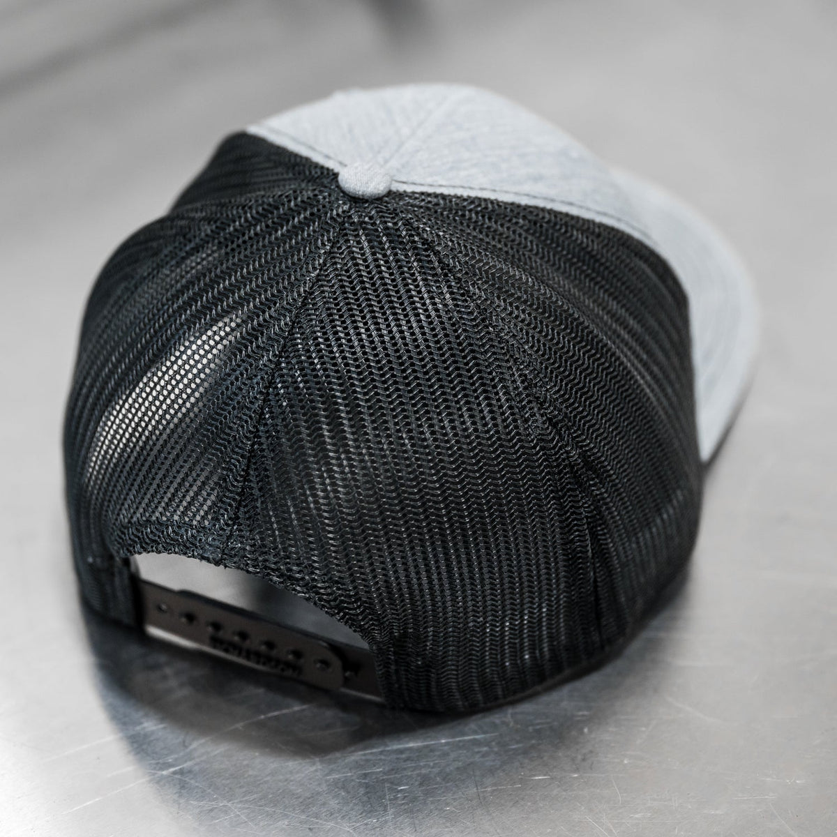 AWE meshback hat in heather gray for universal fit