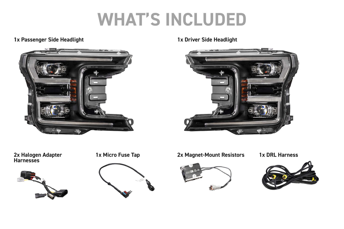 Morimoto XB Evo Hybrid LED headlights for 2018-2020 Ford F-150, image 3