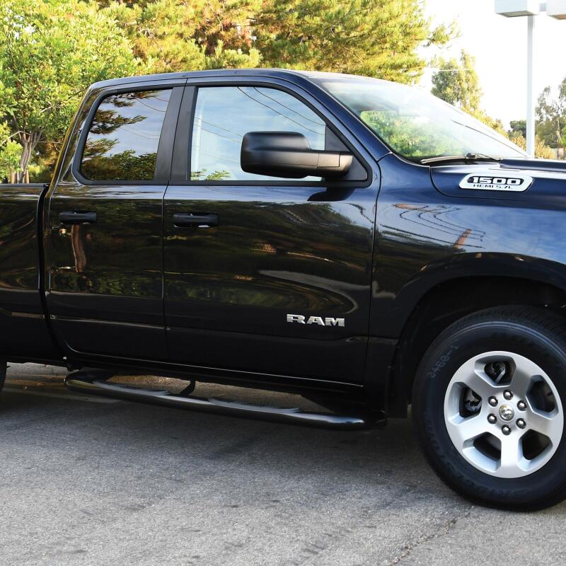 Westin E-Series 3 Nerf Step Bars, Crew Cab, Black, fits Ram 1500