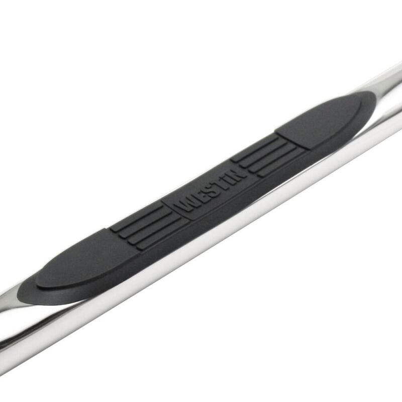 Westin E-Series 3 Round Nerf Step Bars, Double Cab, fits Toyota Tacoma