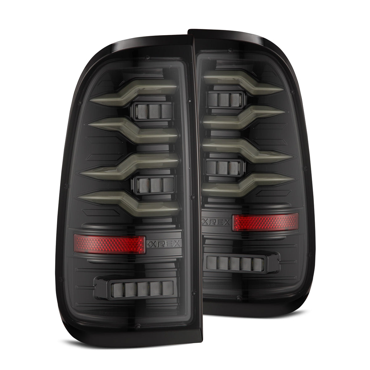 AlphaRex LUXX-Series LED Tail Lights for Ford Super Duty / Ford F-150 - Alpha-Black