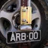 ARB Hi-Lift Jack Mount for Rear Bumper Carrier, fits Toyota Land Cruiser