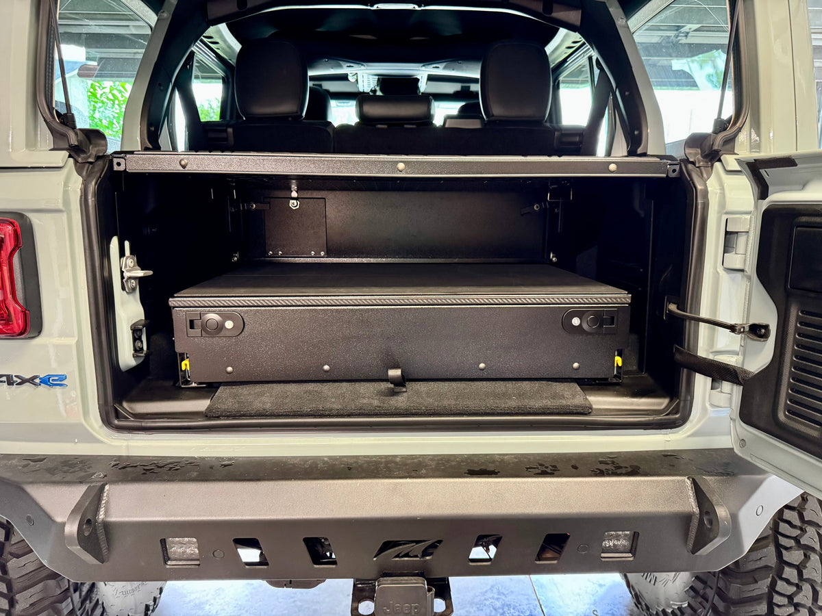 Diabolical Inc JLU Complete Drawer System in a Jeep Wrangler JLU