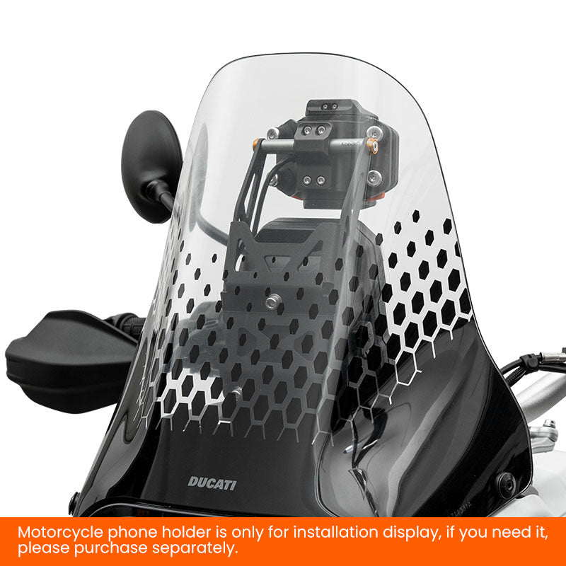 LOBOO Navigation Bracket for Ducati DesertX (2023+) – CNC Aluminum & Stainless Steel Mount