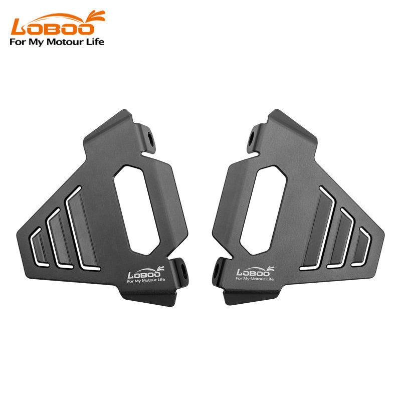 LOBOO Brake Caliper Guard for BMW R1300GS / R1300GS Adventure– CNC Aluminum, Titanium Gray Anodized Finish