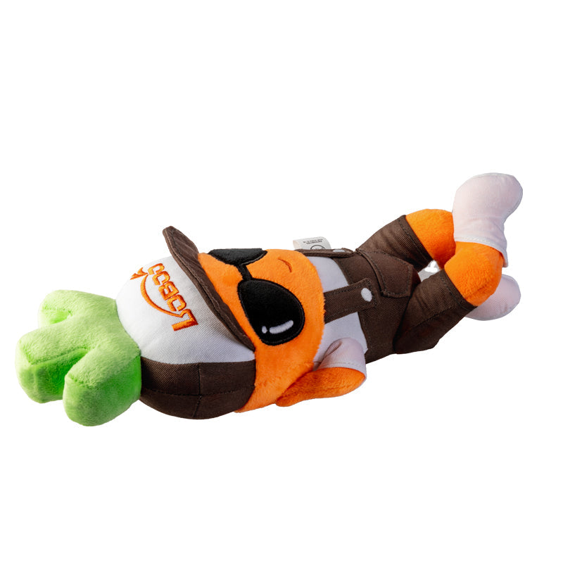 LOBOO Plush Motorcycle Mascot – Soft Adventure Buddy with Multiple Mounting Loops for Panniers, Crash Bars & Backpacks