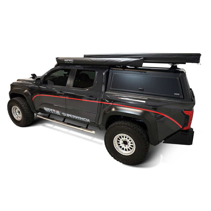 Westin E-Series 3 Nerf Step Bars, Double Cab, Polished, fits Toyota Tacoma