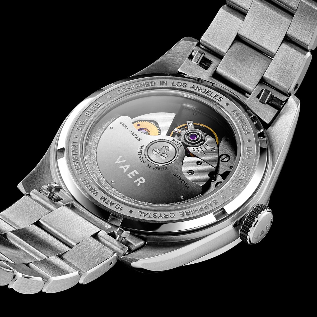 VAER A5 Atlas Green Auto Mens Watch - 38mm USA