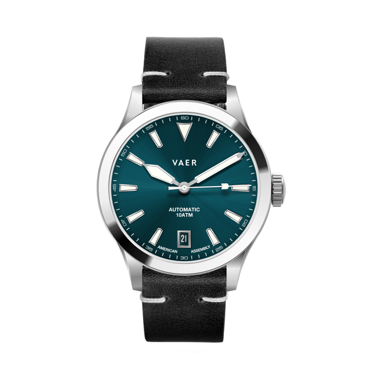 VAER A5 Atlas Green Auto Mens Watch - 38mm USA