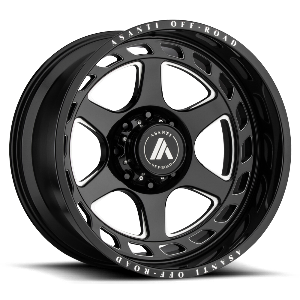 Asanti Off Road Anvil (AB816) Wheel - Gloss Black Milled