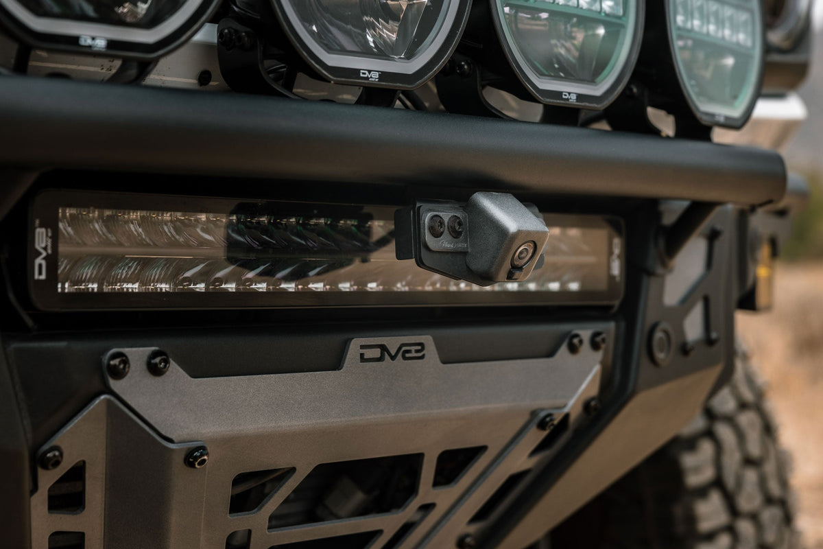 DV8 Offroad tube front bumper camera relocation bracket for 2021-2026 Ford Bronco and Bronco Raptor