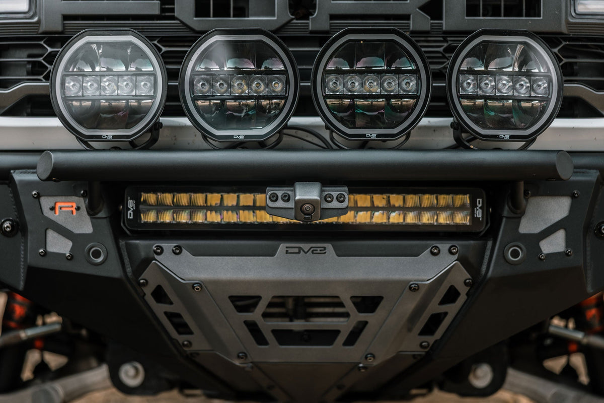 DV8 Offroad tube front bumper camera relocation bracket for 2021-2026 Ford Bronco and Bronco Raptor