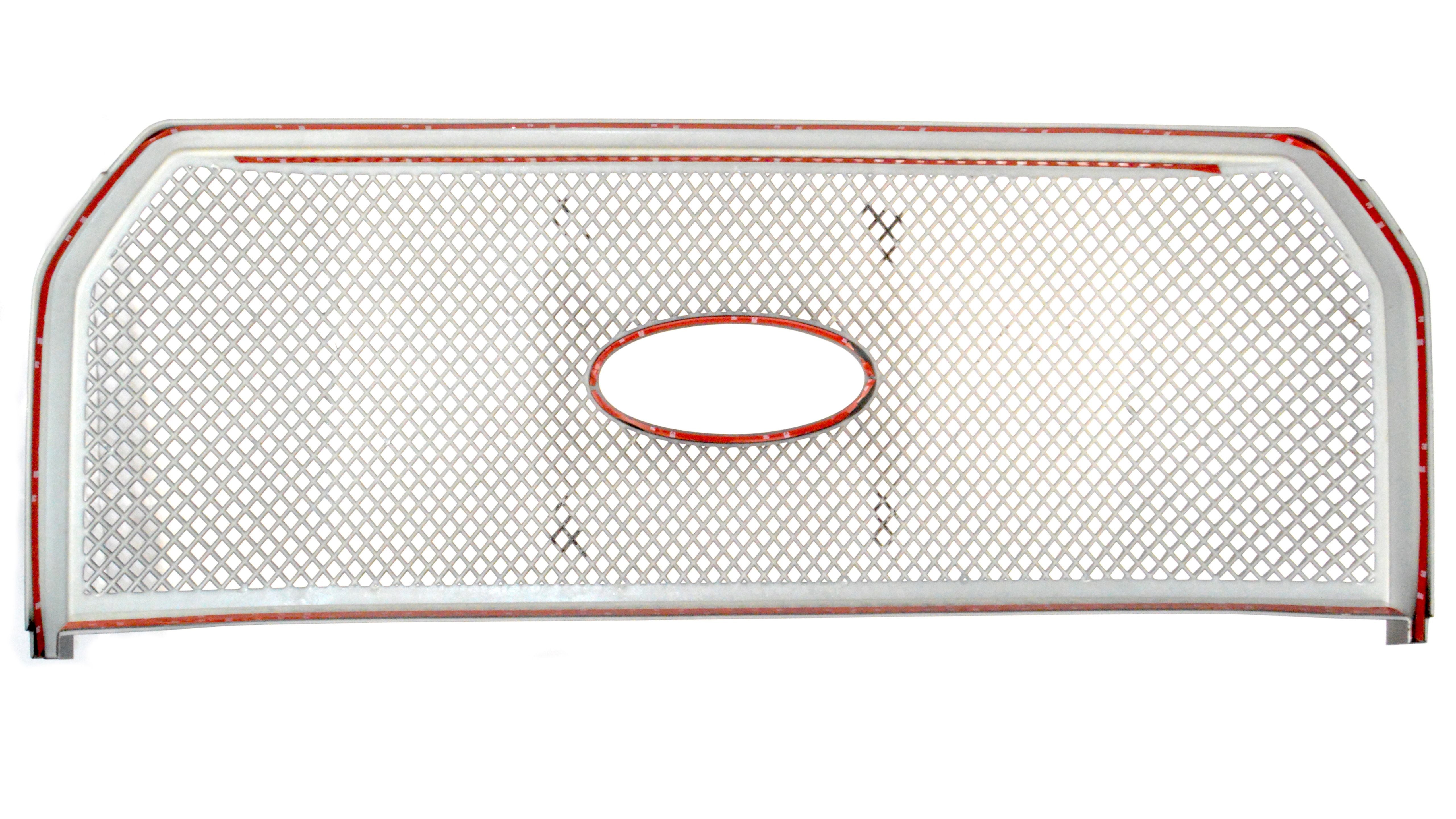 2015-2017 Ford F-150 XL, 1PC Gloss Black Overlay Grille (Only fits XL and XLT)