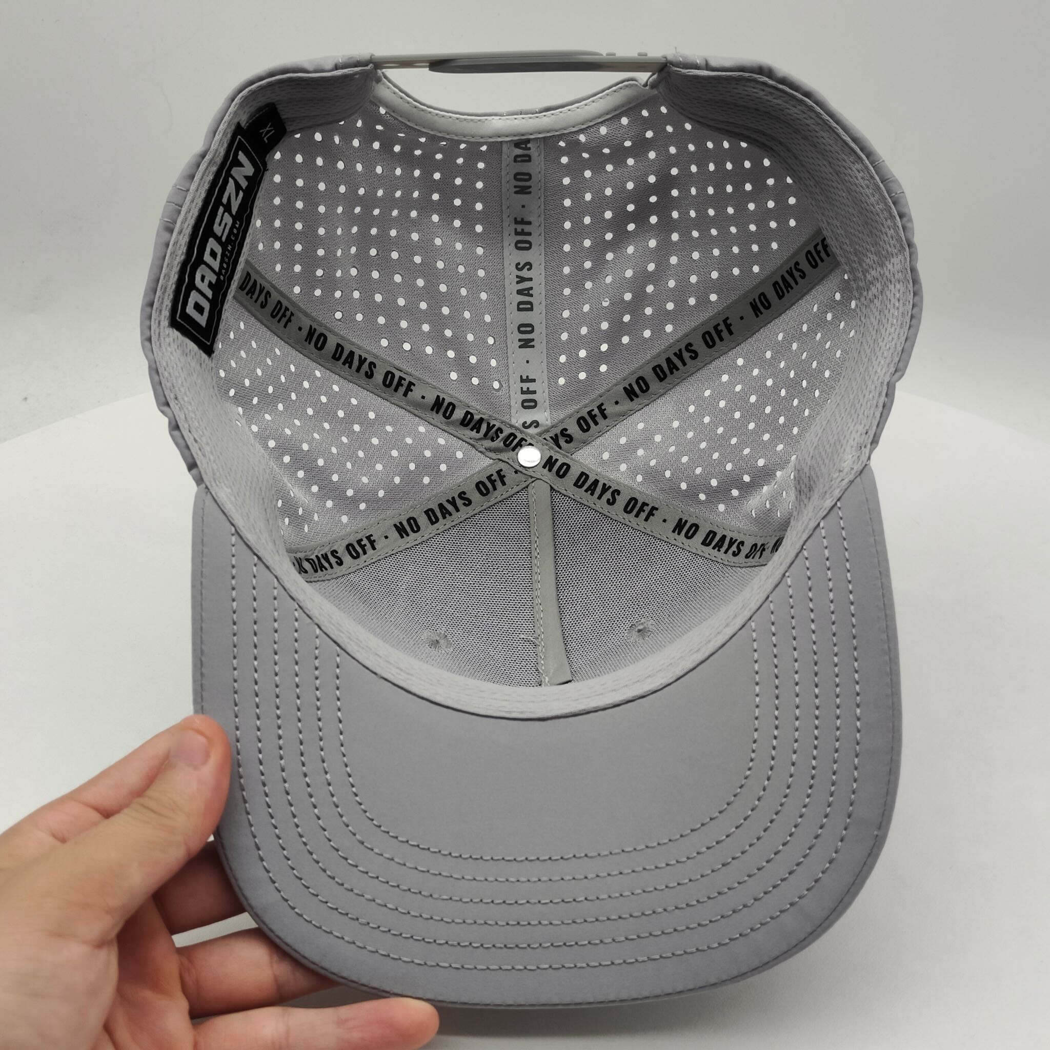S&B Grey Performance Snapback Hat