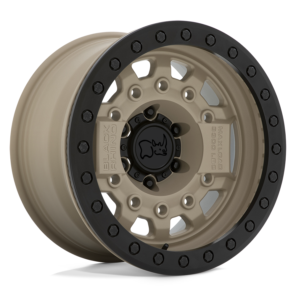 Black Rhino Avenger Beadlock Wheel - Desert Sand w/ Black Hardware