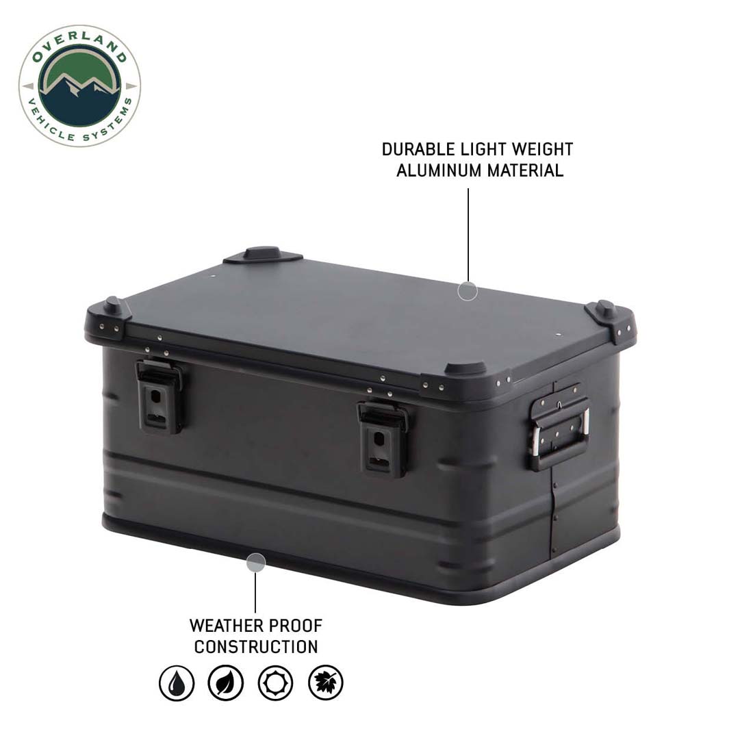 Overland Vehicle Systems 53 QT aluminum storage box - view 3