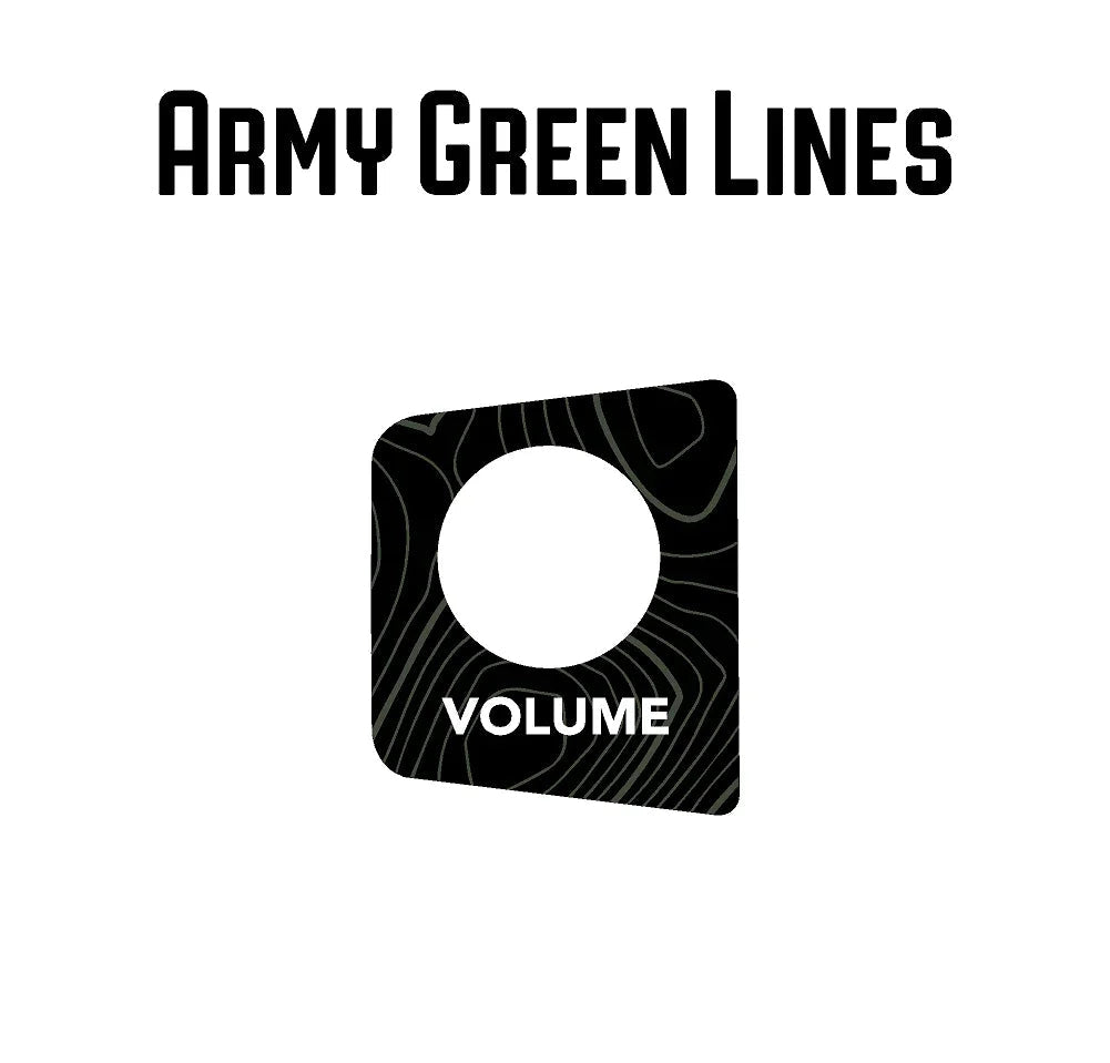 StickerFab Topographic Volume Button Trim Cover - 2024+ Land Cruiser