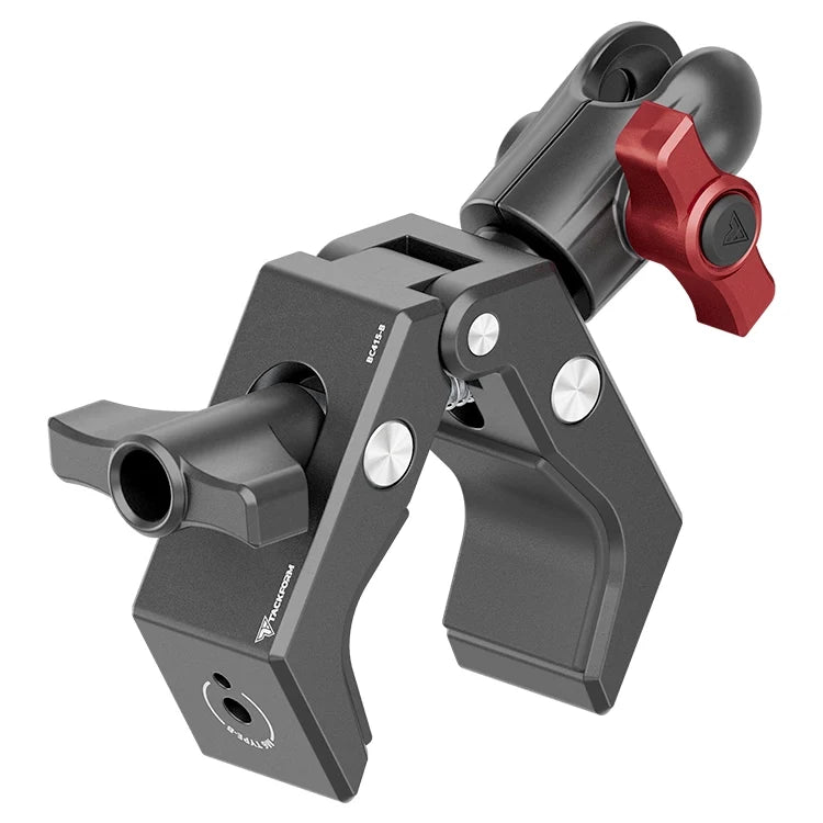 Tackform multi-mount bar clamp with short reach adapter and 20mm socket, universal fit