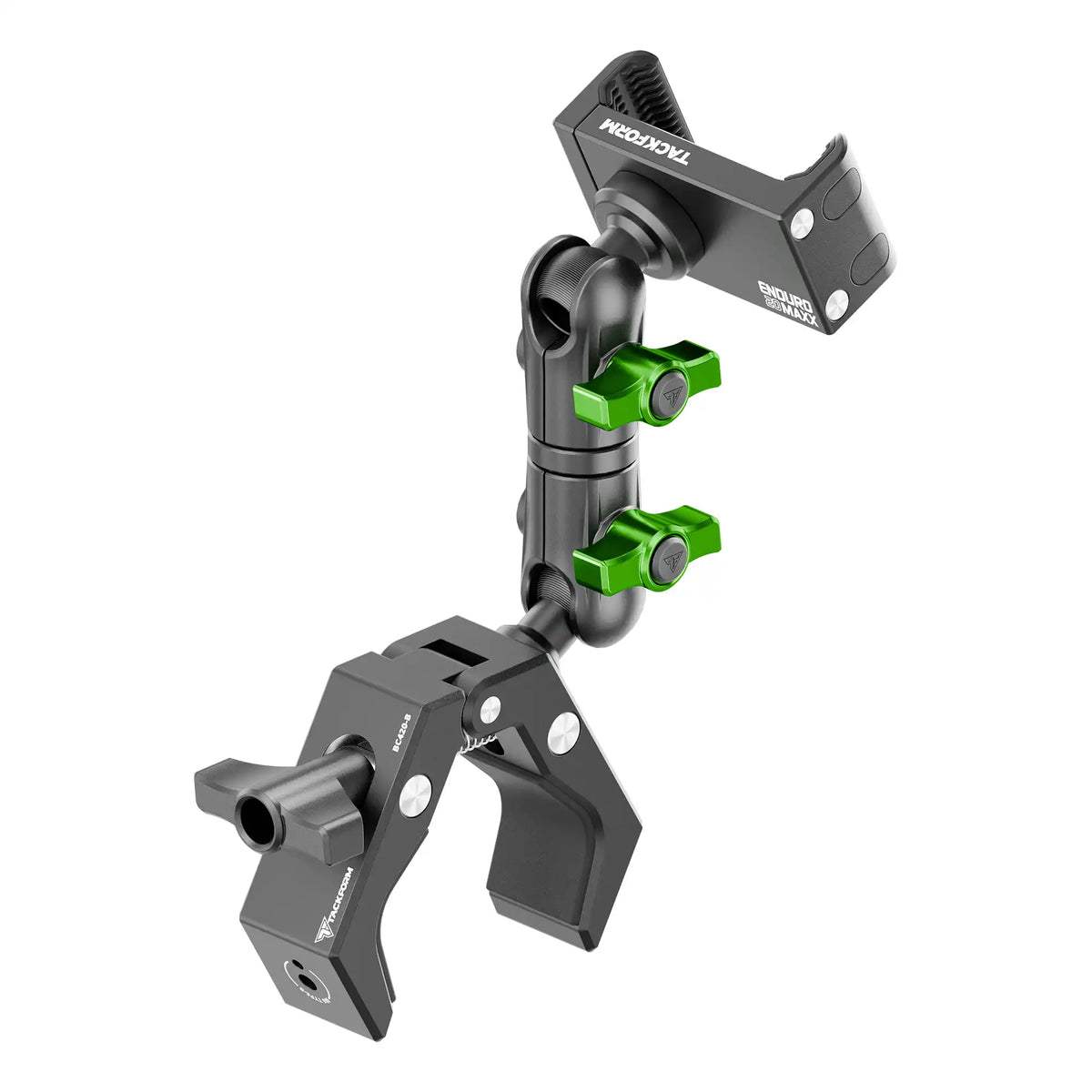 Tackform Enduro Series grab handle bar clamp long reach phone mount, universal fit