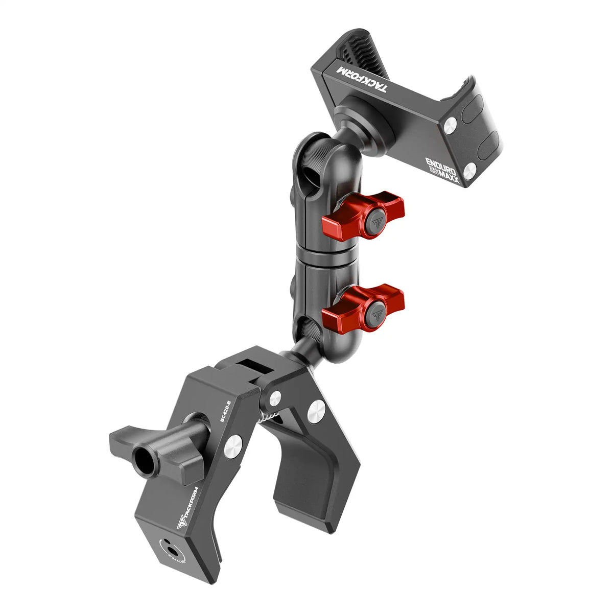 Tackform Enduro Series grab handle bar clamp long reach phone mount, universal fit