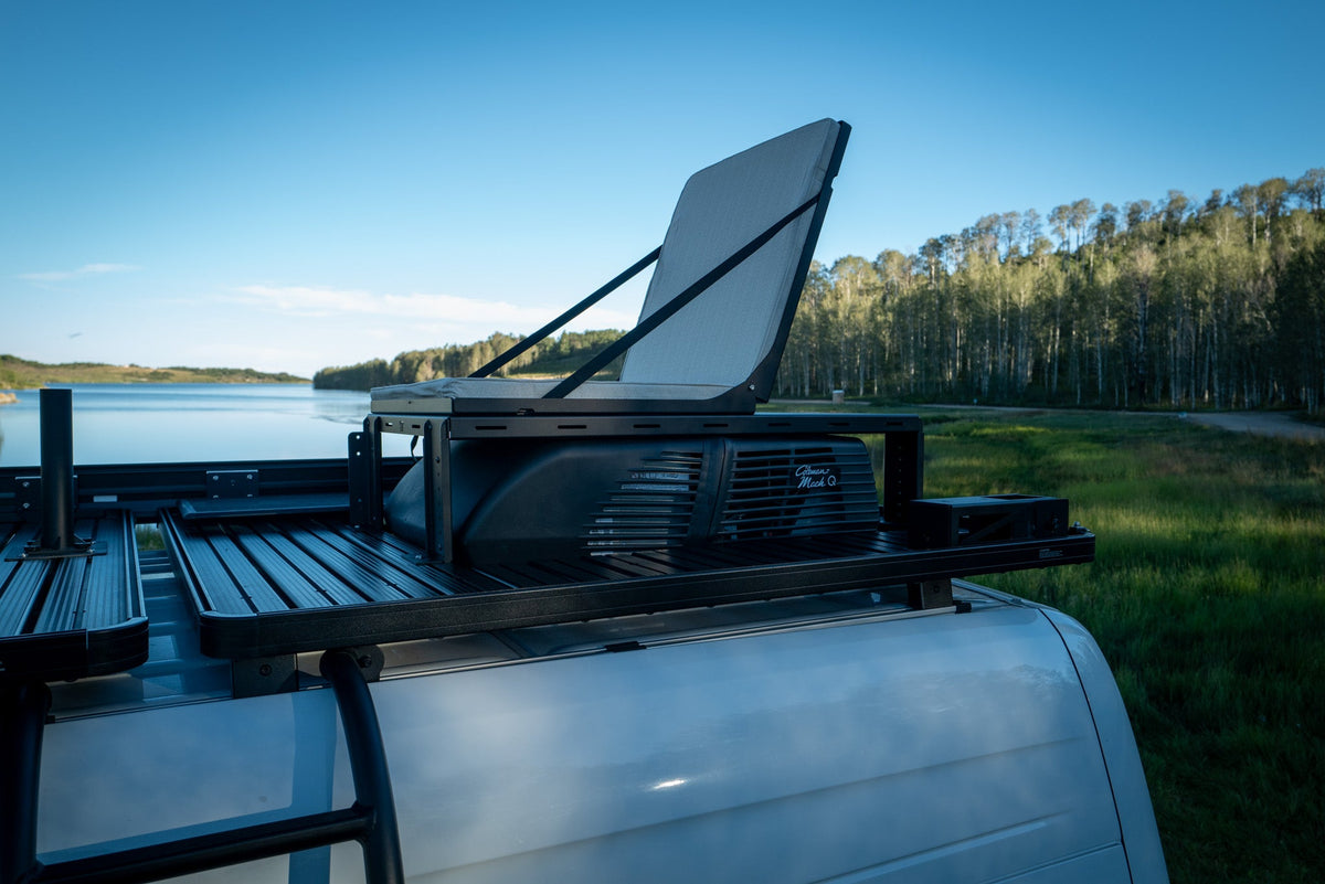 Canyon Adventure Vans Rooftop Lounge seating system for van roof racks