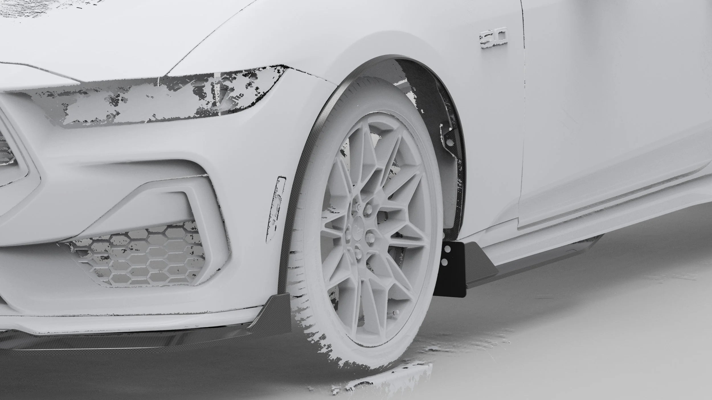 2024-Current Ford Mustang Front Splash Guard