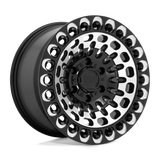 Black Rhino Labyrinth Wheel - Gloss Black W Mach Face & Mill