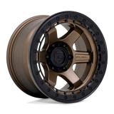 Fuel Block Beadlock (D124) Wheel - Matte Bronze w/ M-black Ring