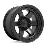 Fuel Block (D750) Wheel - Matte Black w/ Black Ring