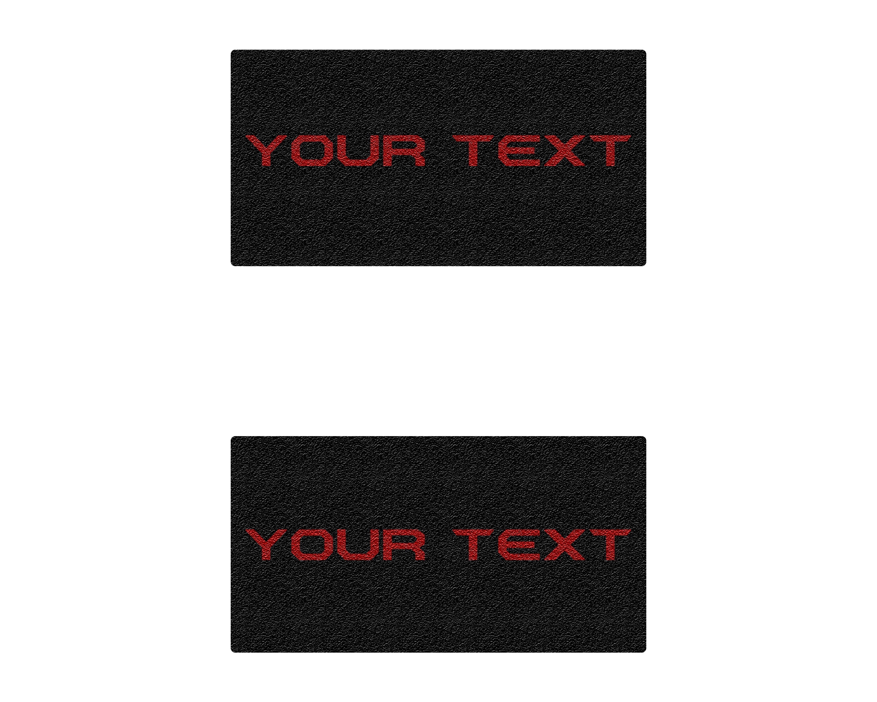 Rear Door Sill Accent Trim Fits 2021-2022 Ford Bronco Yes Rear Doors (4 Door Model) Black w/Custom Text