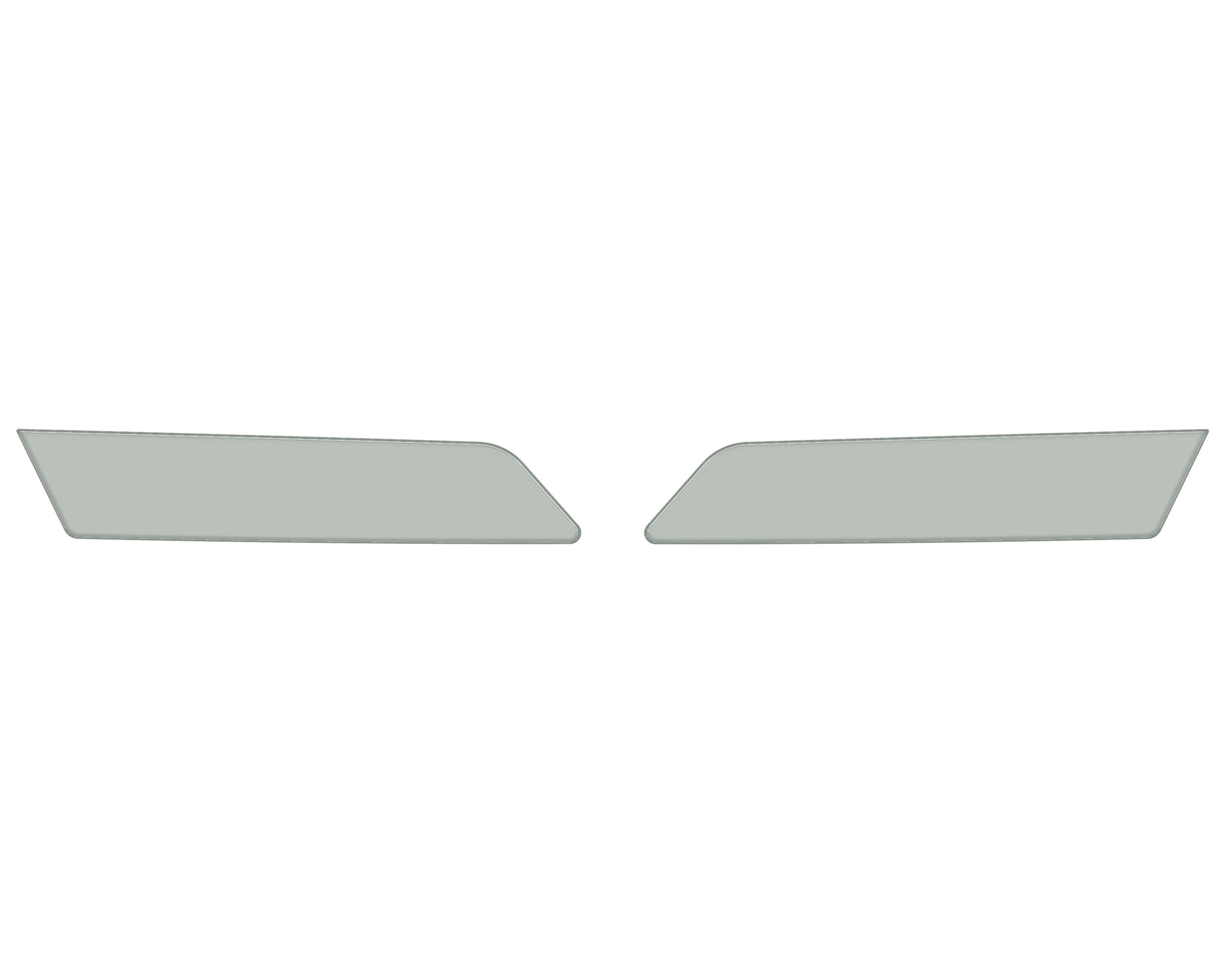 Rear Side Door Pull Handle Overlays Fits 2021-2022 Ford Bronco Rear Doors Only *OE Color - Cactus Gray