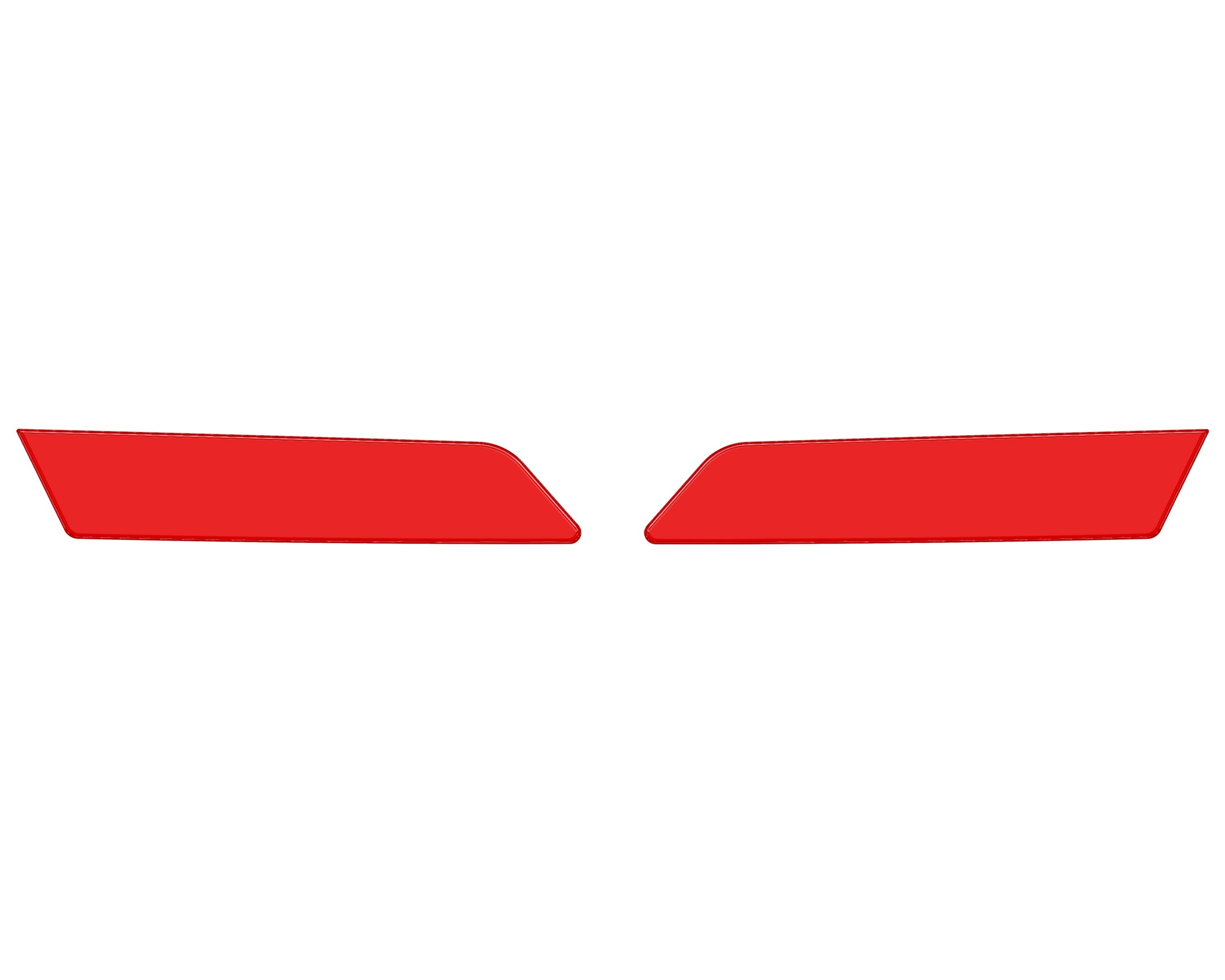 Rear Side Door Pull Handle Overlays Fits 2021-2022 Ford Bronco Rear Doors Only *OE Color - Race Red