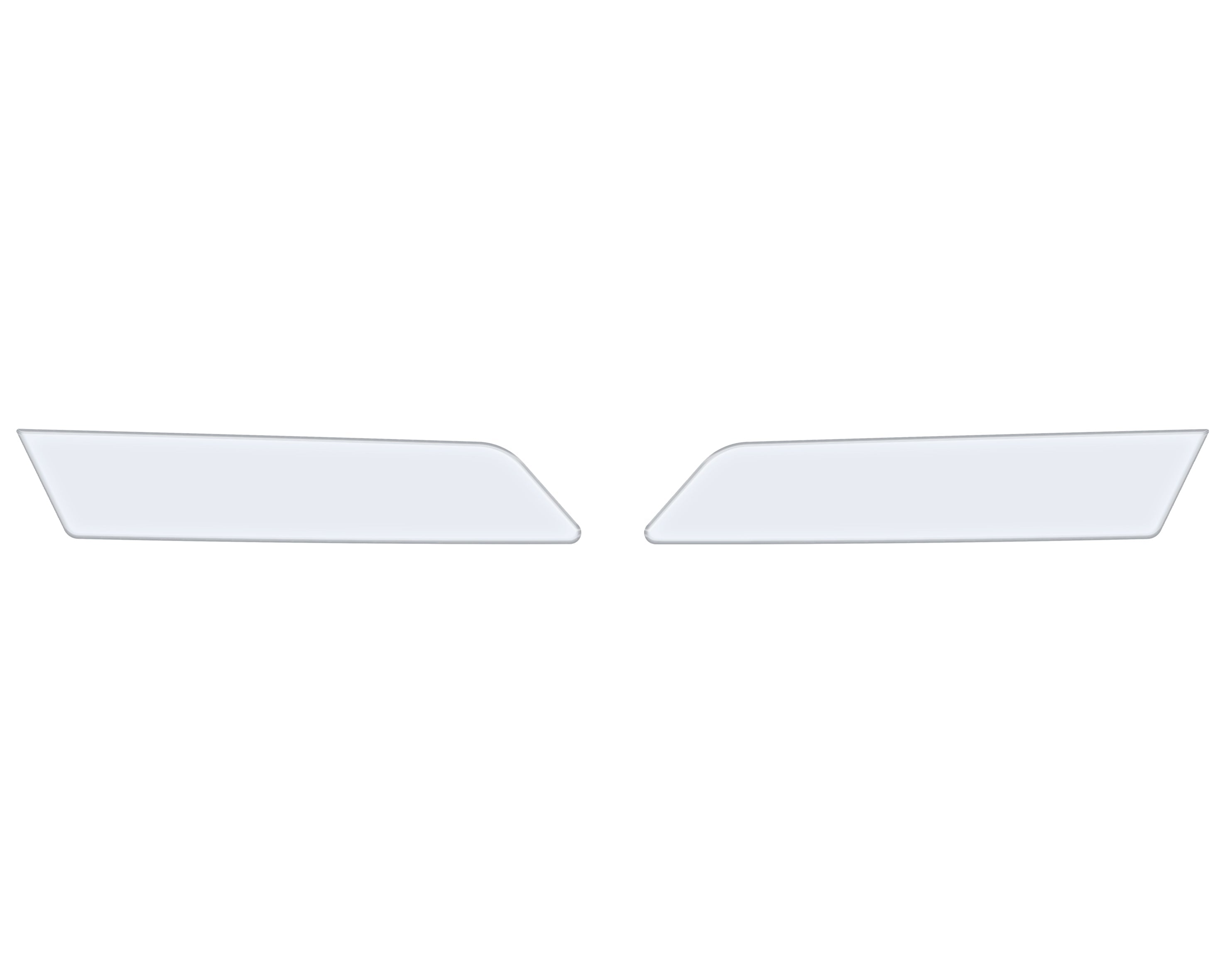 Rear Side Door Pull Handle Overlays Fits 2021-2022 Ford Bronco Rear Doors Only Gloss White