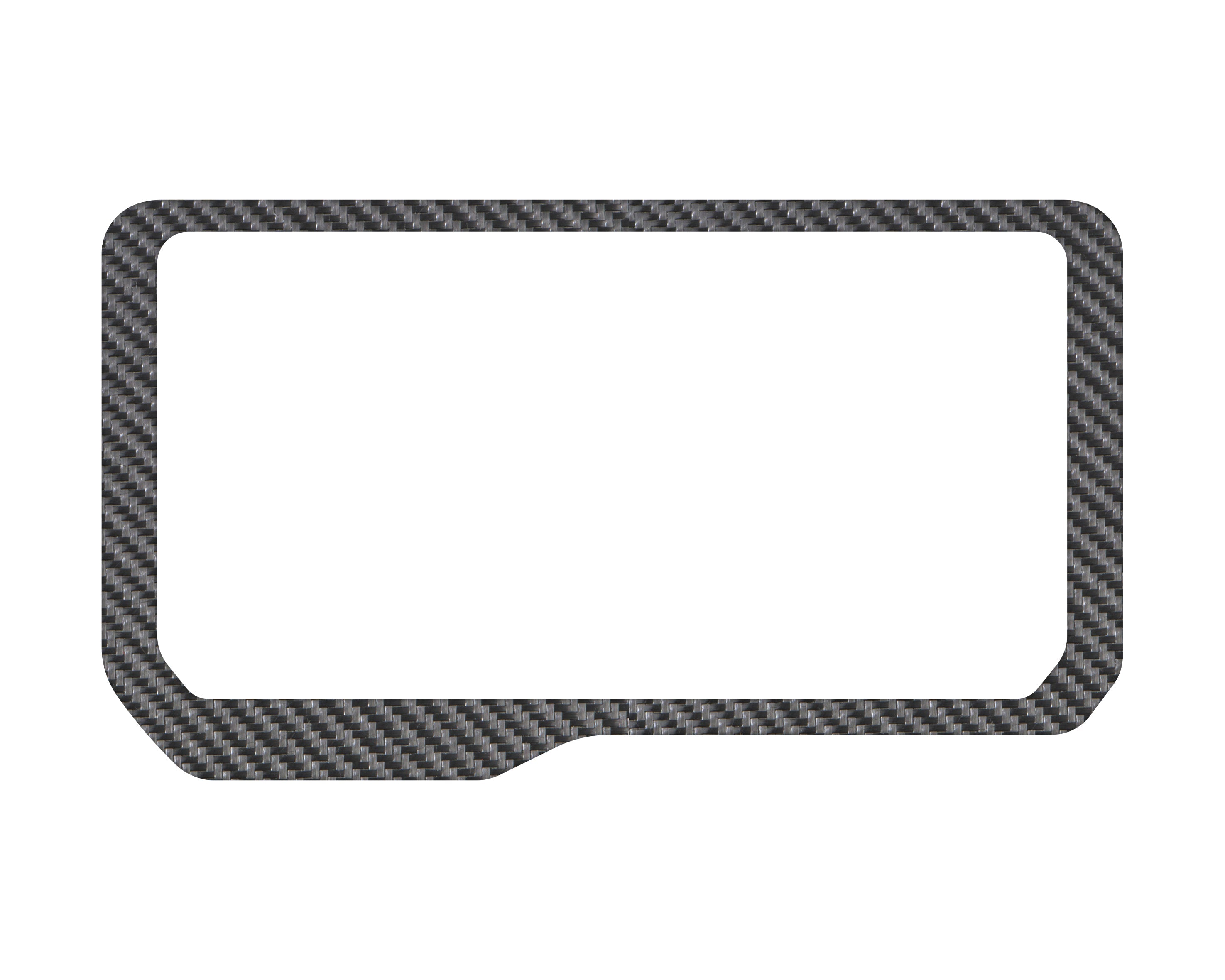 Display Screen Accent Trim Fits 2021-2022 Ford Bronco Real Carbon Fiber(Raw)