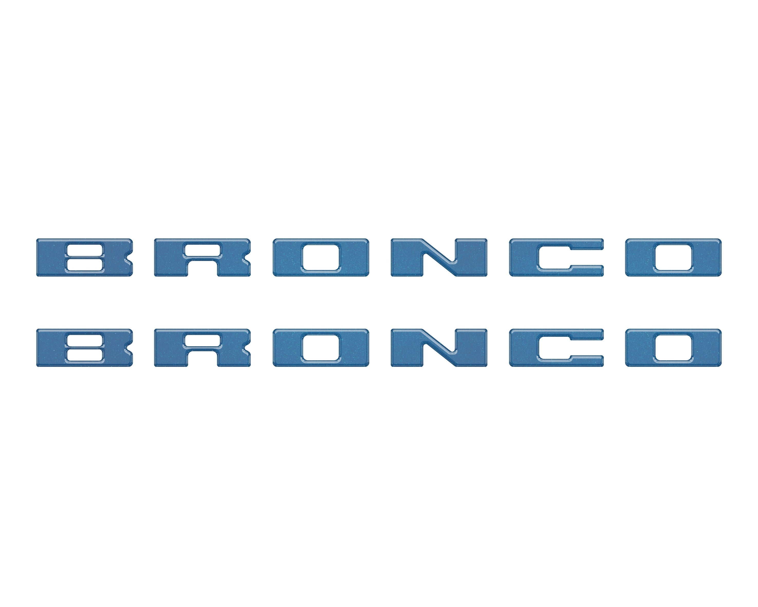 Bronco Running Board Letter Inserts/Overlays Fits 2021-2026 Ford Bronco