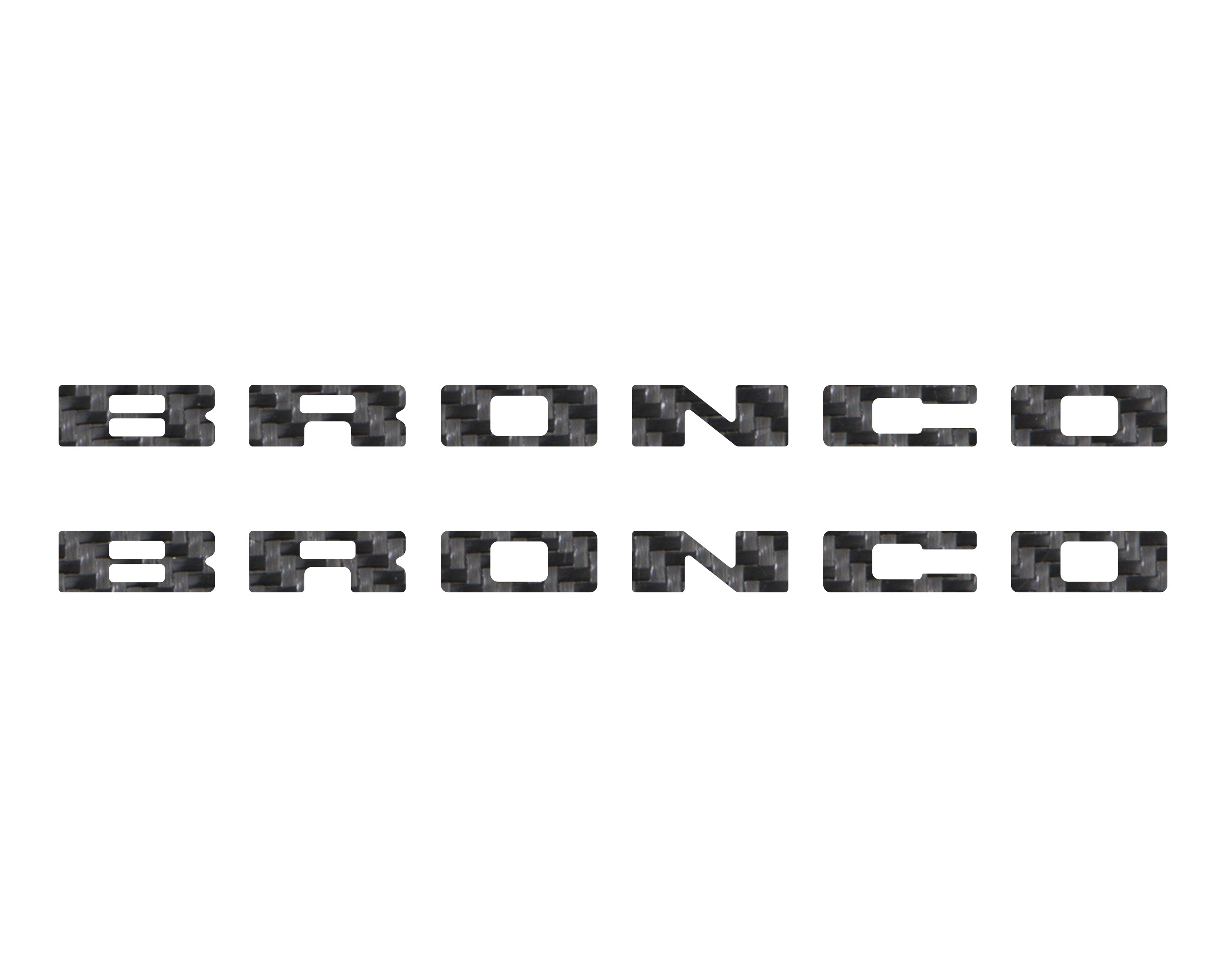 Bronco Running Board Letter Inserts/Overlays Fits 2021-2026 Ford Bronco