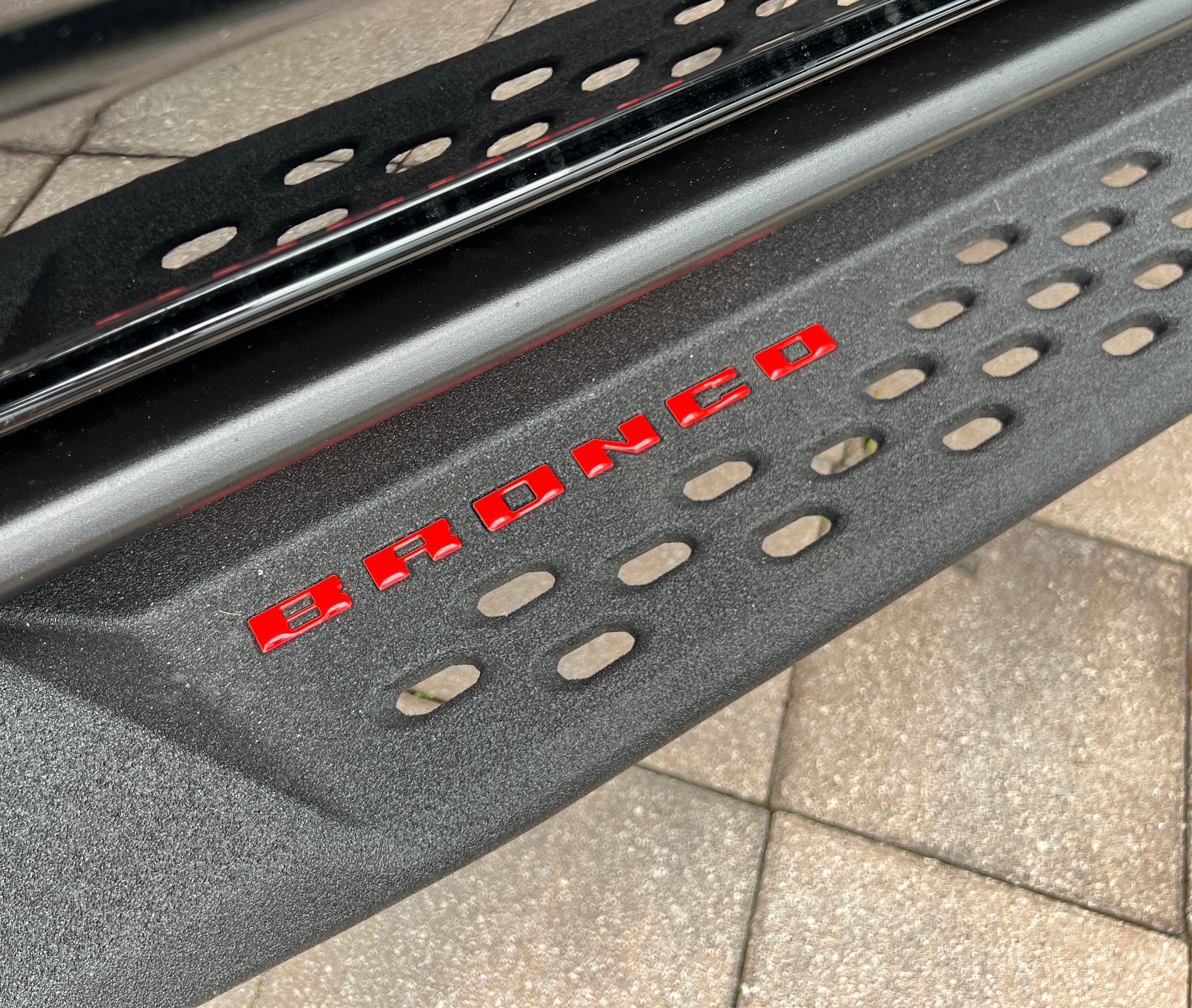 Bronco Running Board Letter Inserts/Overlays Fits 2021-2026 Ford Bronco