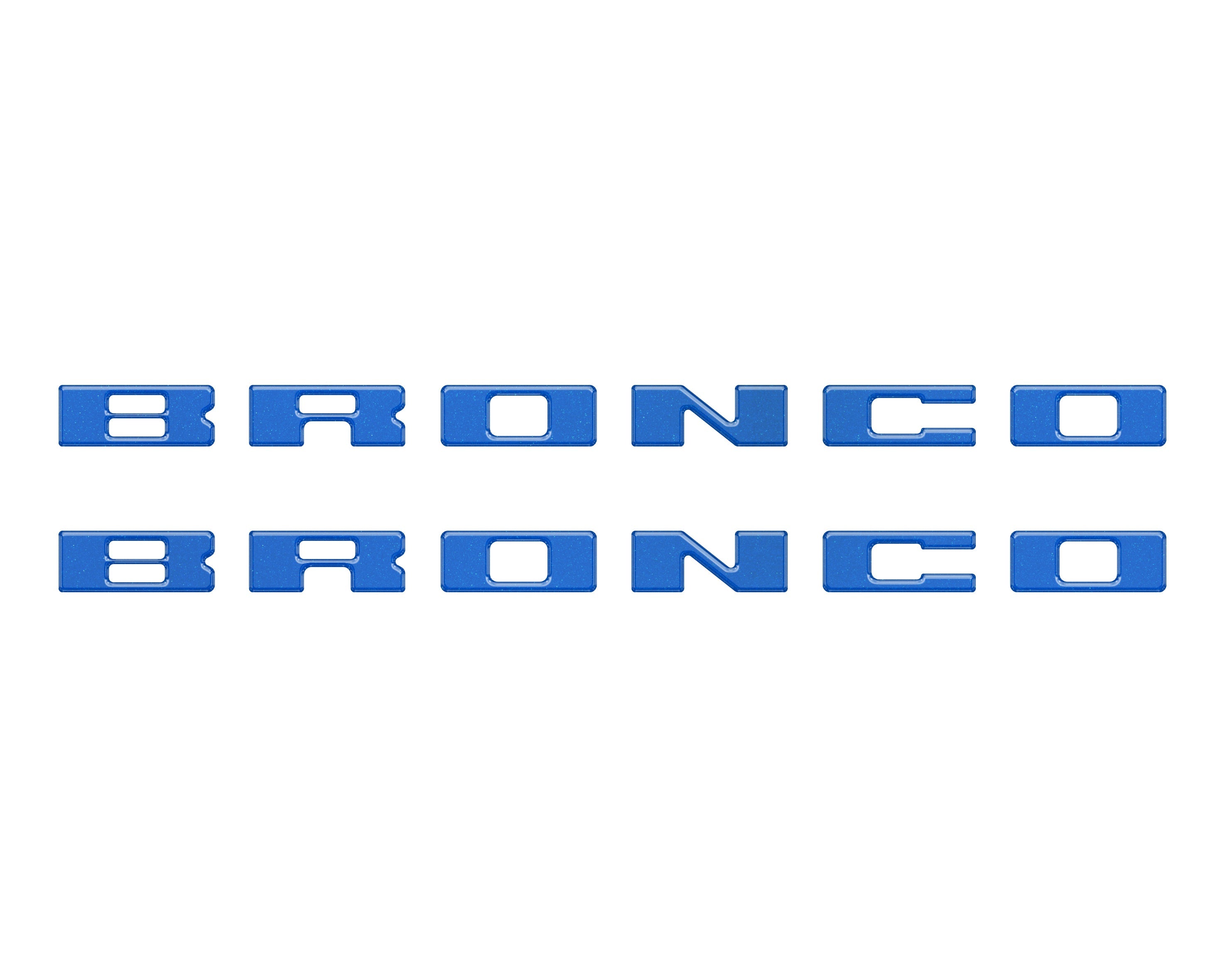 Bronco Running Board Letter Inserts/Overlays Fits 2021-2026 Ford Bronco