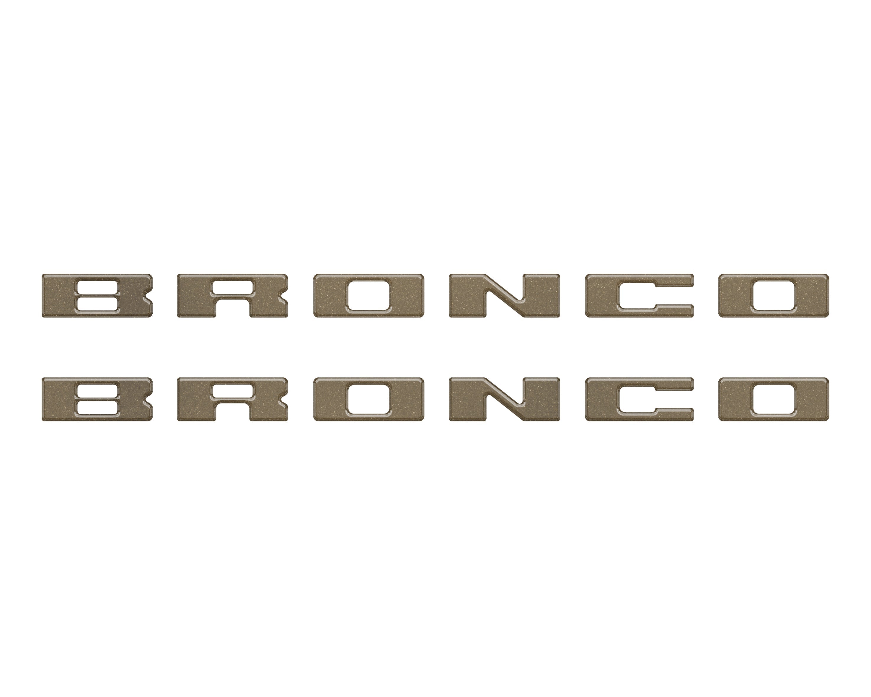 Bronco Running Board Letter Inserts/Overlays Fits 2021-2026 Ford Bronco