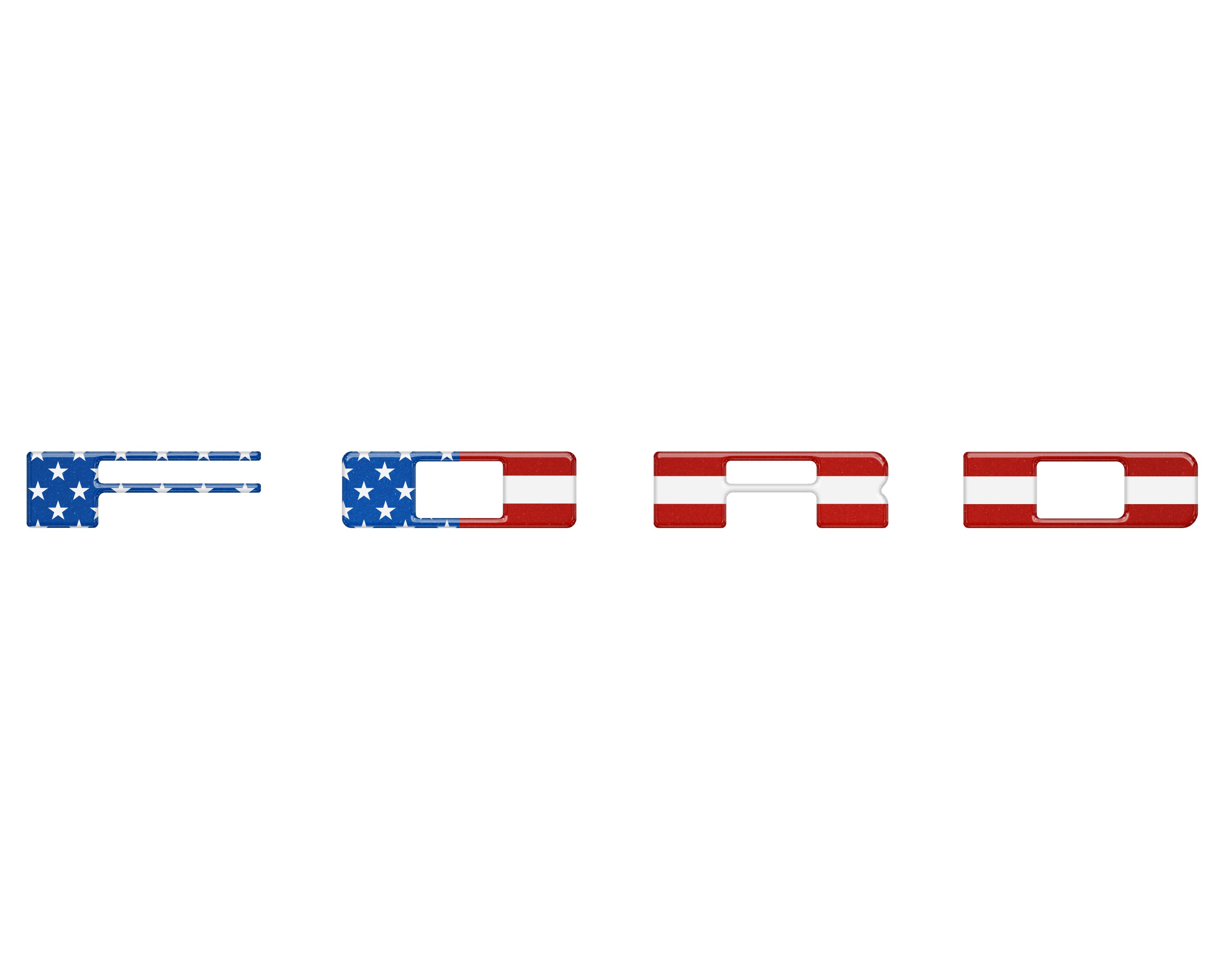 Bronco Heritage Grille Letter Overlays Fits 2023-2026 Ford Bronco