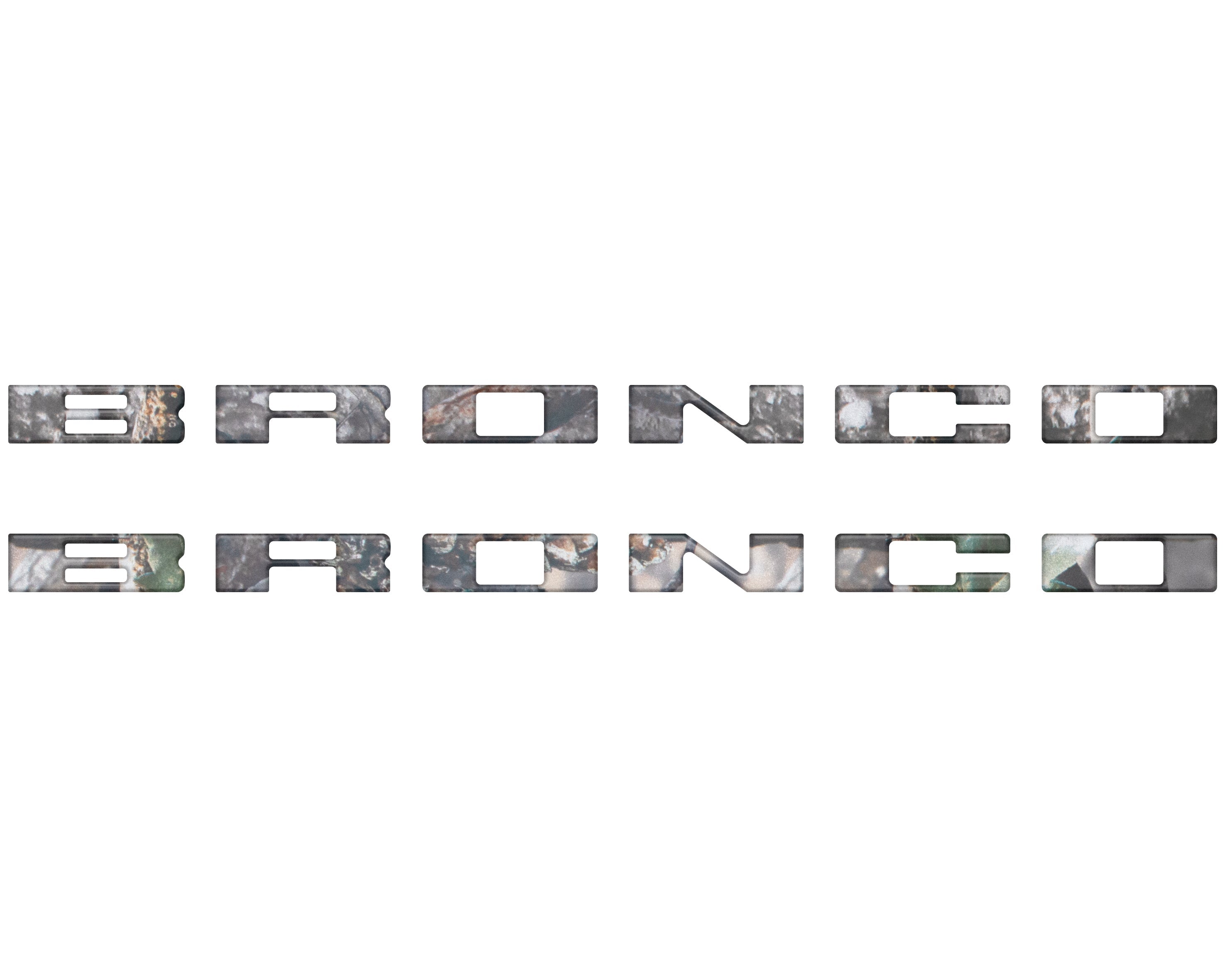 Bronco Running Board Letter Inserts/Overlays Fits 2021-2026 Ford Bronco