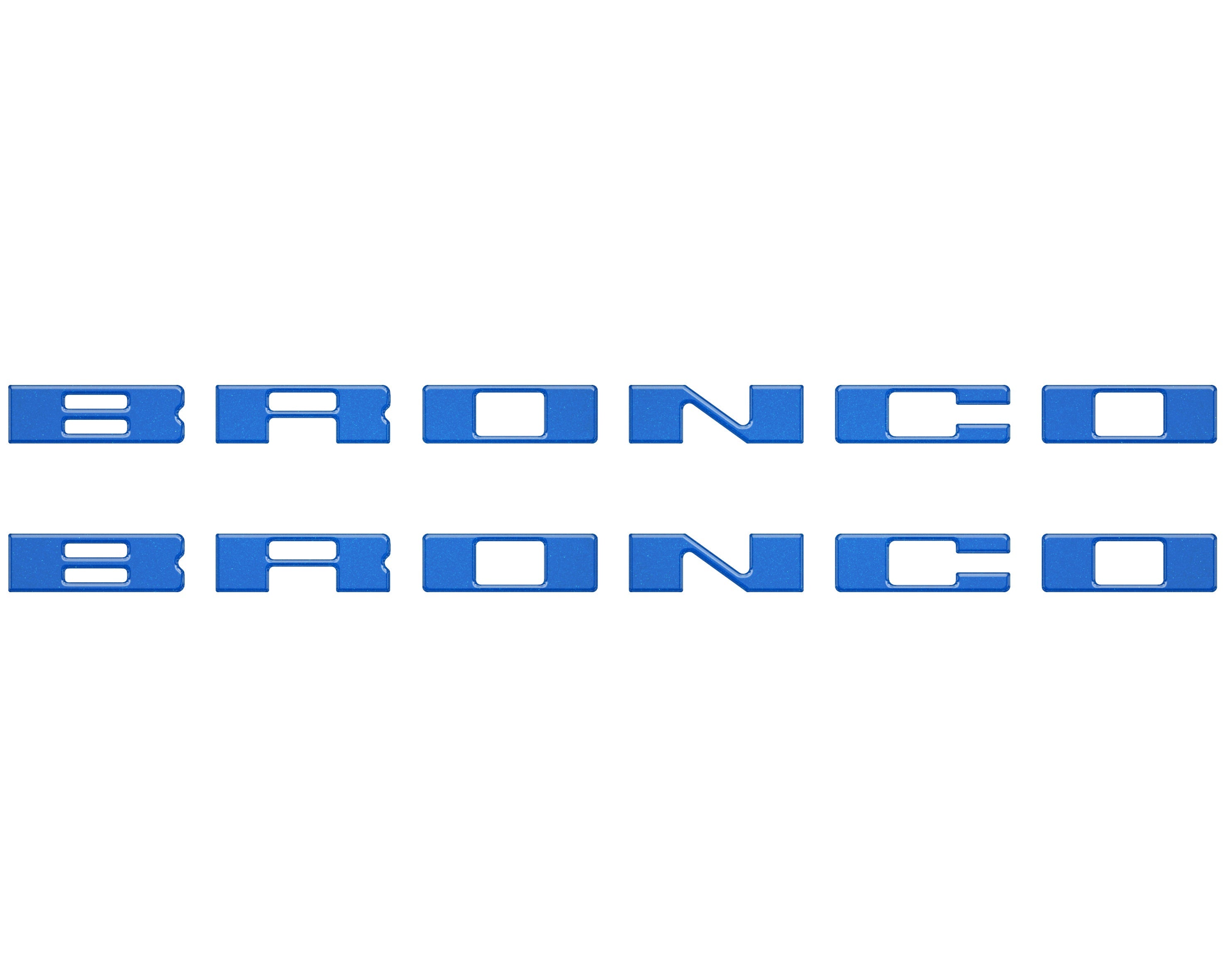 Bronco Running Board Letter Inserts/Overlays Fits 2021-2026 Ford Bronco