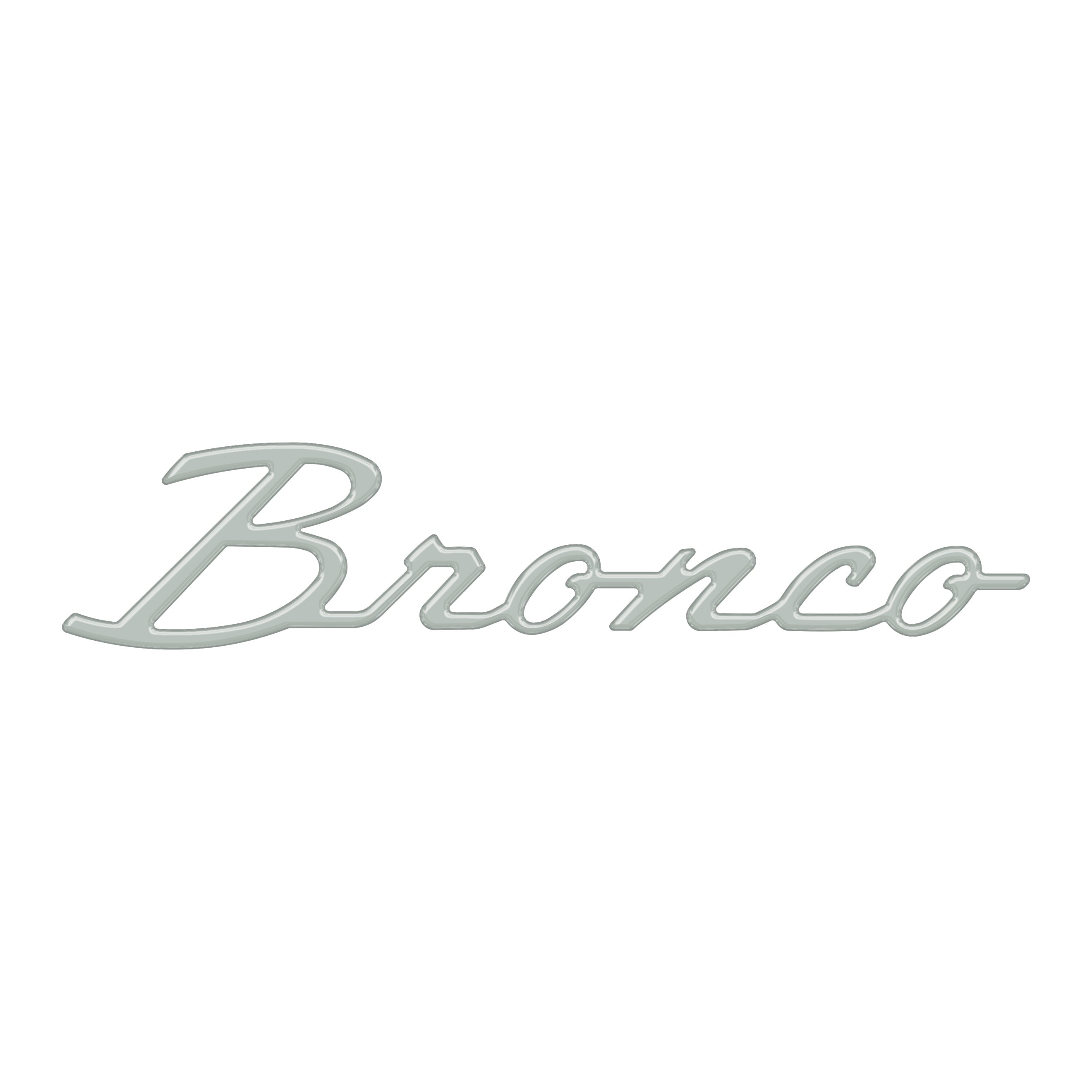 Bronco Cursive Badge Overlays Fits 2021-2026 Ford Bronco